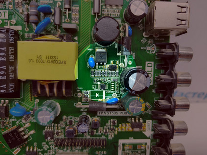 Область доработки подсветки на плате TP.VST59S.PB816 телевизора tf-led32s6